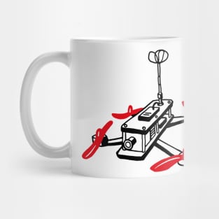 FPV FREEDOM, QUADCOPTER SIMPLE White Mug